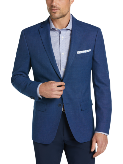 Tommy Hilfiger Modern Fit Navy Tic Sport Coat Men s Moores