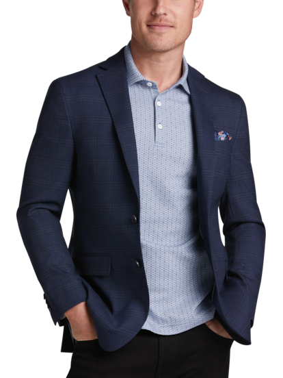 Plaid shirt with sport coat discount