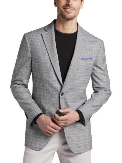 Plaid sports outlet coat mens
