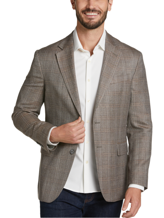 Joseph Abboud Modern Fit Windowpane Soft Jacket | Men's | Moores Clothing