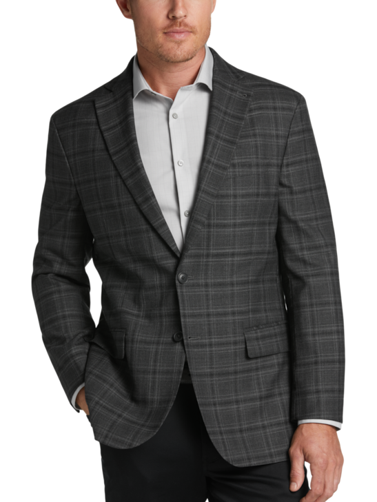 Awearness Kenneth Cole Modern Fit Plaid Sport Coat | Men's | Moores ...