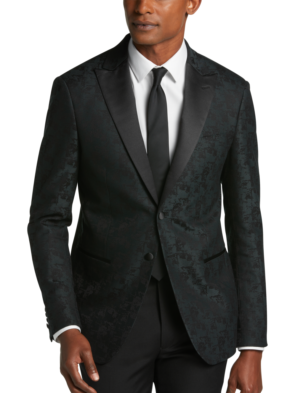 After Hours Slim Fit Satin Peak Lapel Dinner Jacket Men's Moores