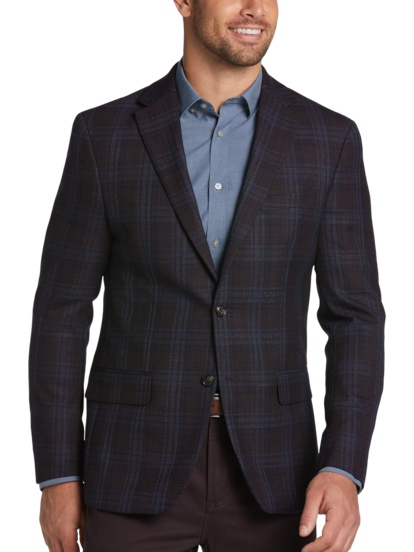 Tommy Hilfiger Modern-fit Plaid Sport Coat in Blue for Men