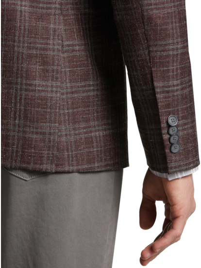 Plaid wool cheap sport coat