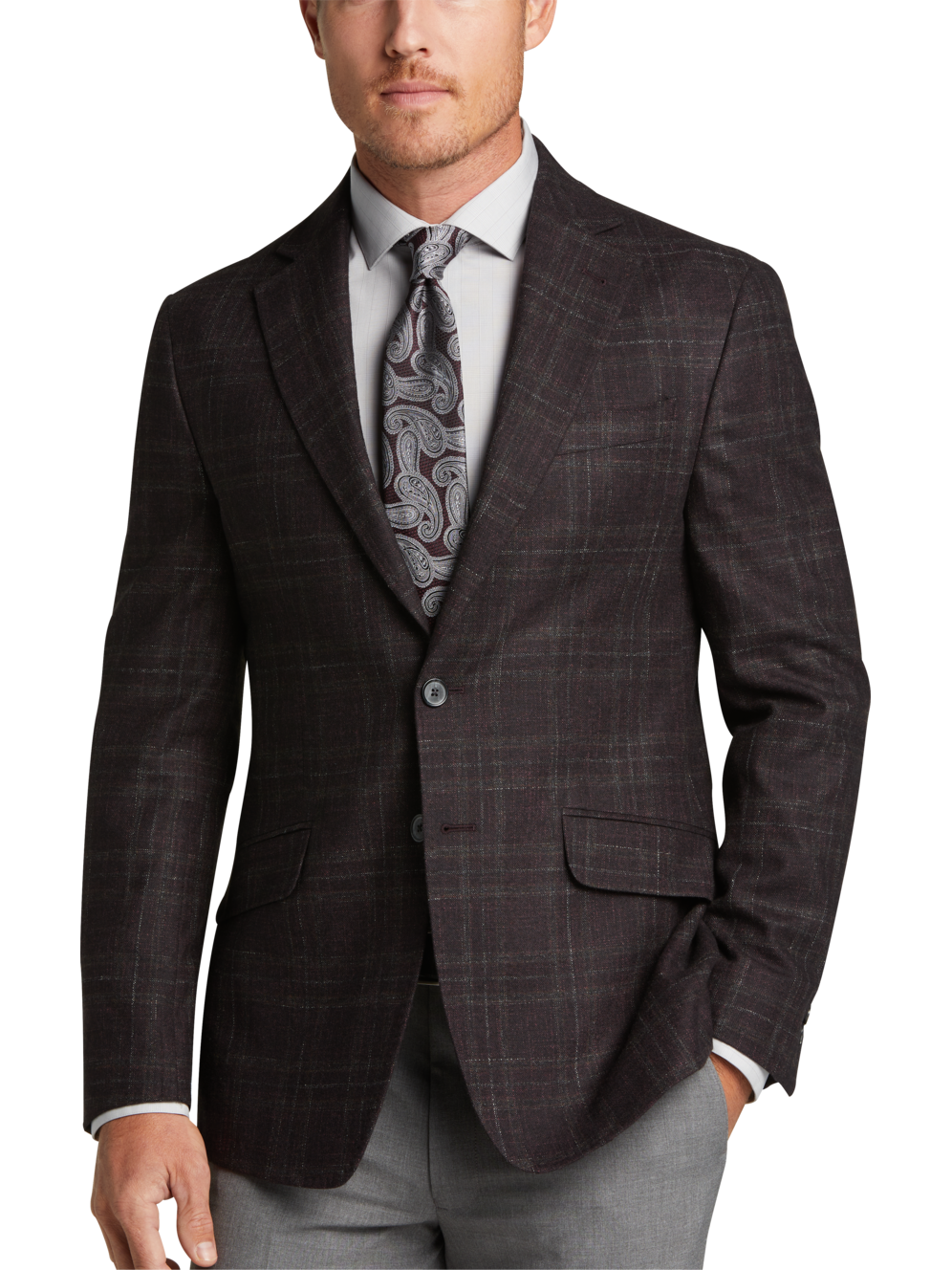 Joseph Abboud Slim Fit Plaid Sport Coat Men's Moores Clothing