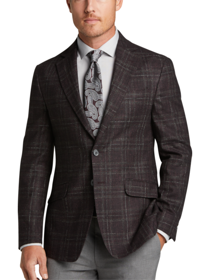 Plaid top sport coats