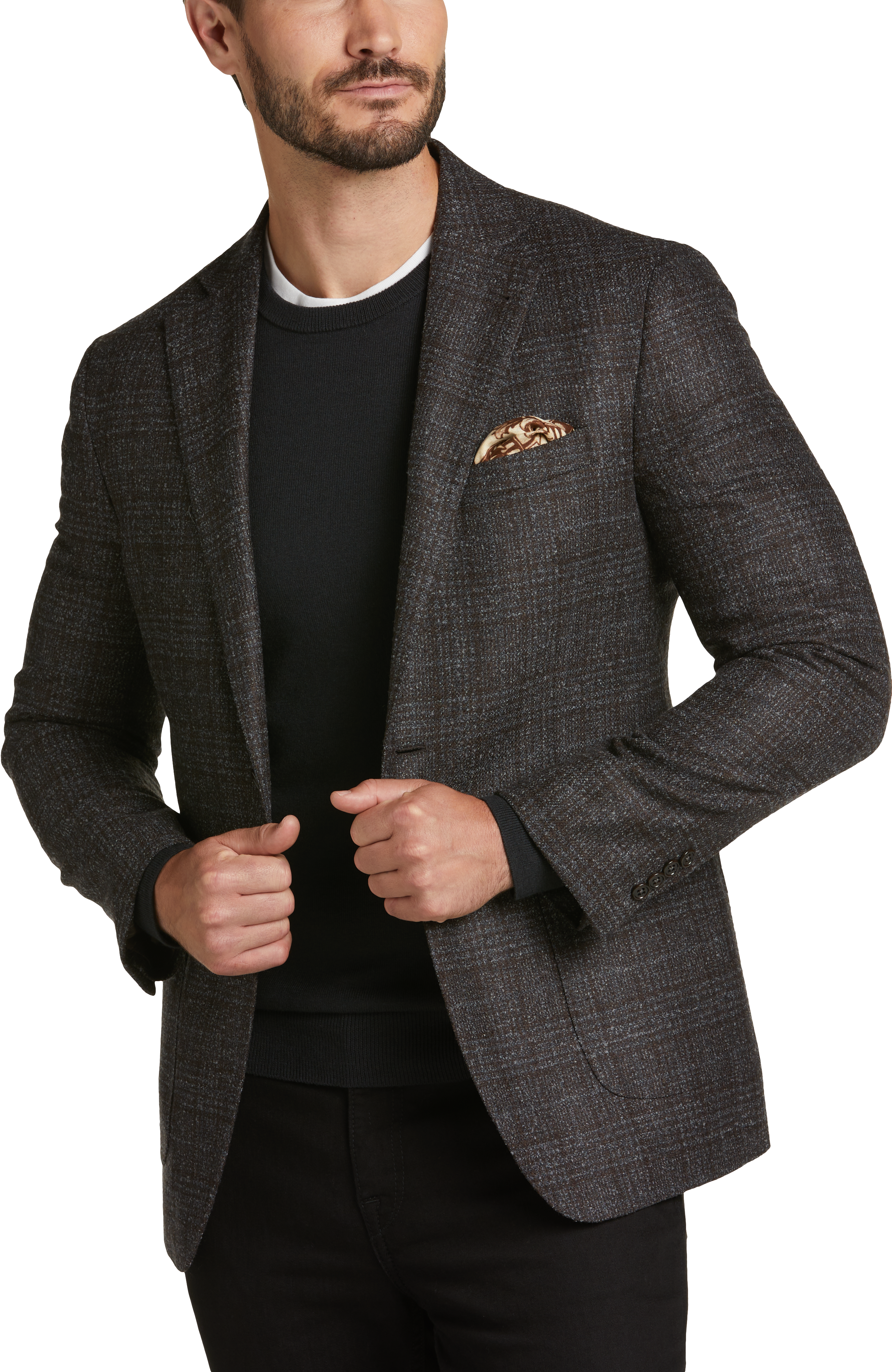 Joseph Abboud Slim Fit Boucle Plaid Sport Coat Men s Moores Clothing