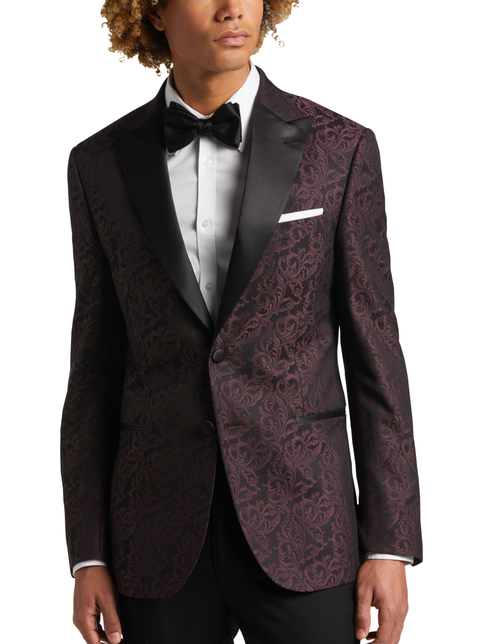 Egara Slim Fit Tapestry Jacquard Dinner Jacket Men's Moores Clothing