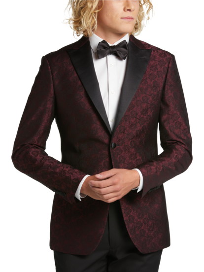 Burgundy dinner clearance jacket mens