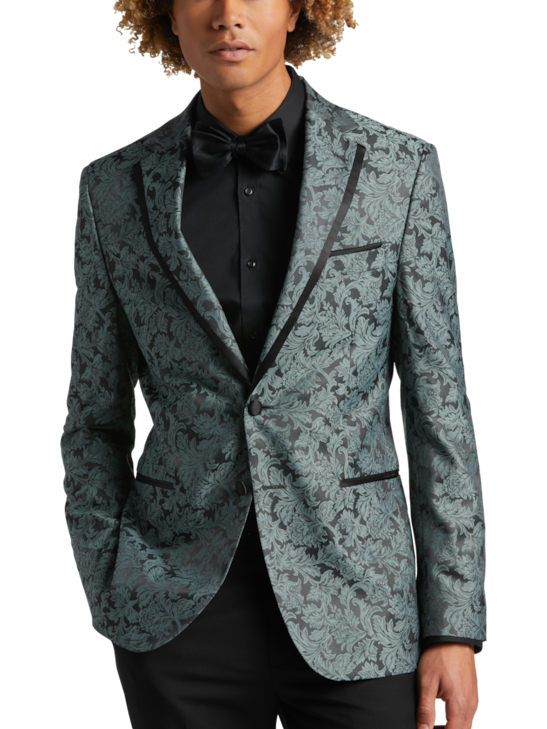 Egara Slim Fit Floral Dinner Jacket | Men's | Moores Clothing