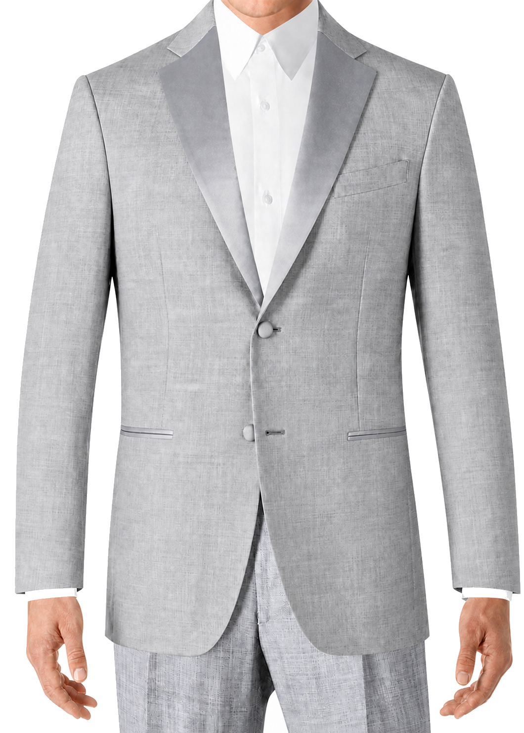 Joseph Abboud Light Grey Performance Wool Tuxedo (1280)