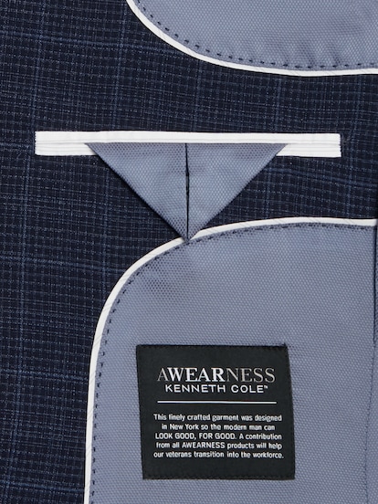 Awearness Kenneth Cole Modern Fit Notch Lapel Plaid Sport Coat Men s Moores Clothing