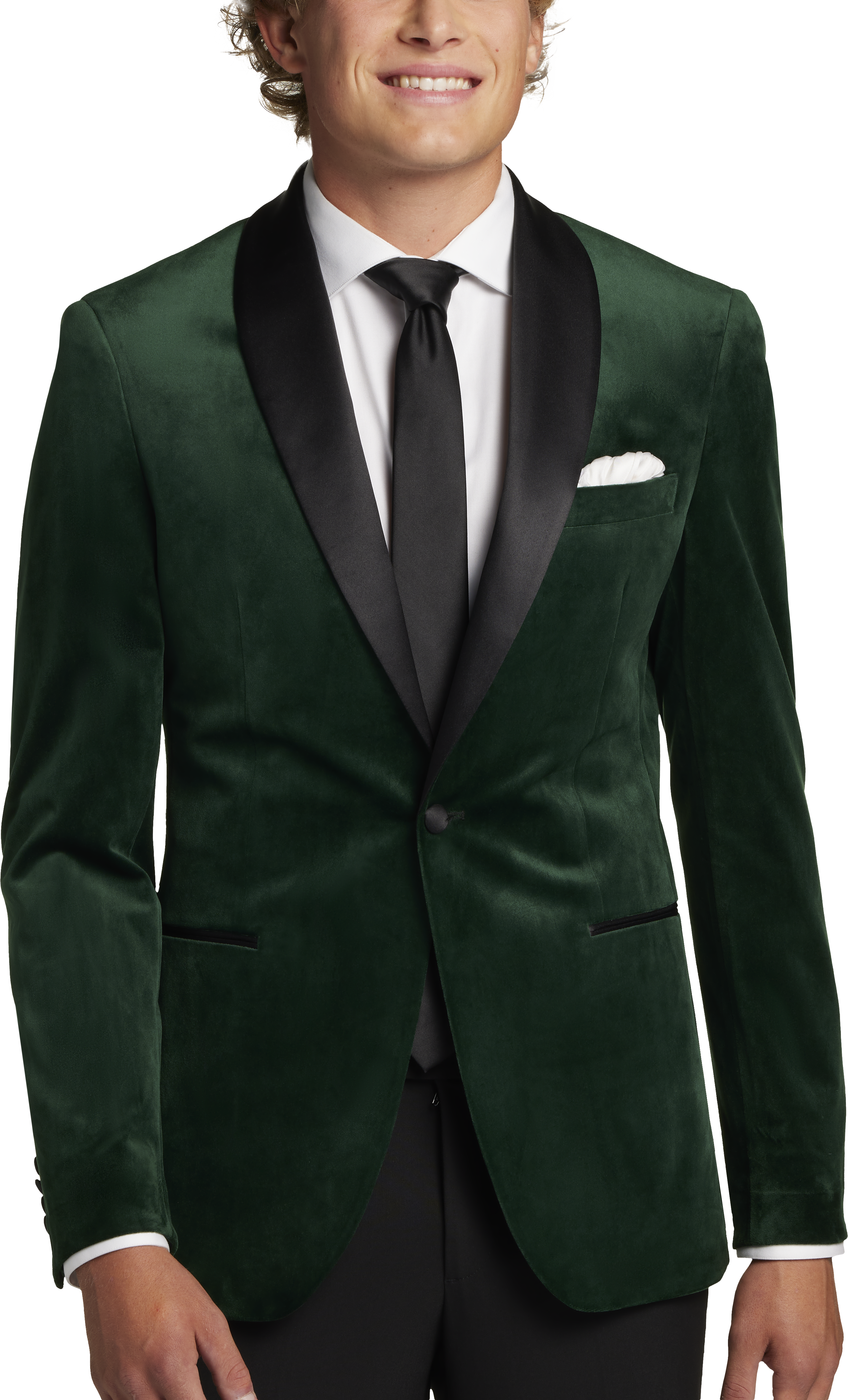 Egara Slim Fit Shawl Lapel Velvet Dinner Jacket