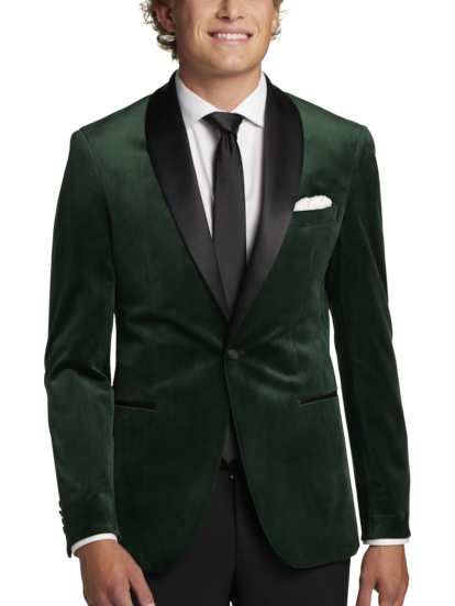 Green velvet discount sport coat mens