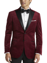Egara Slim Fit Velvet Dinner Jacket | Men's Sport Coats & Blazers ...