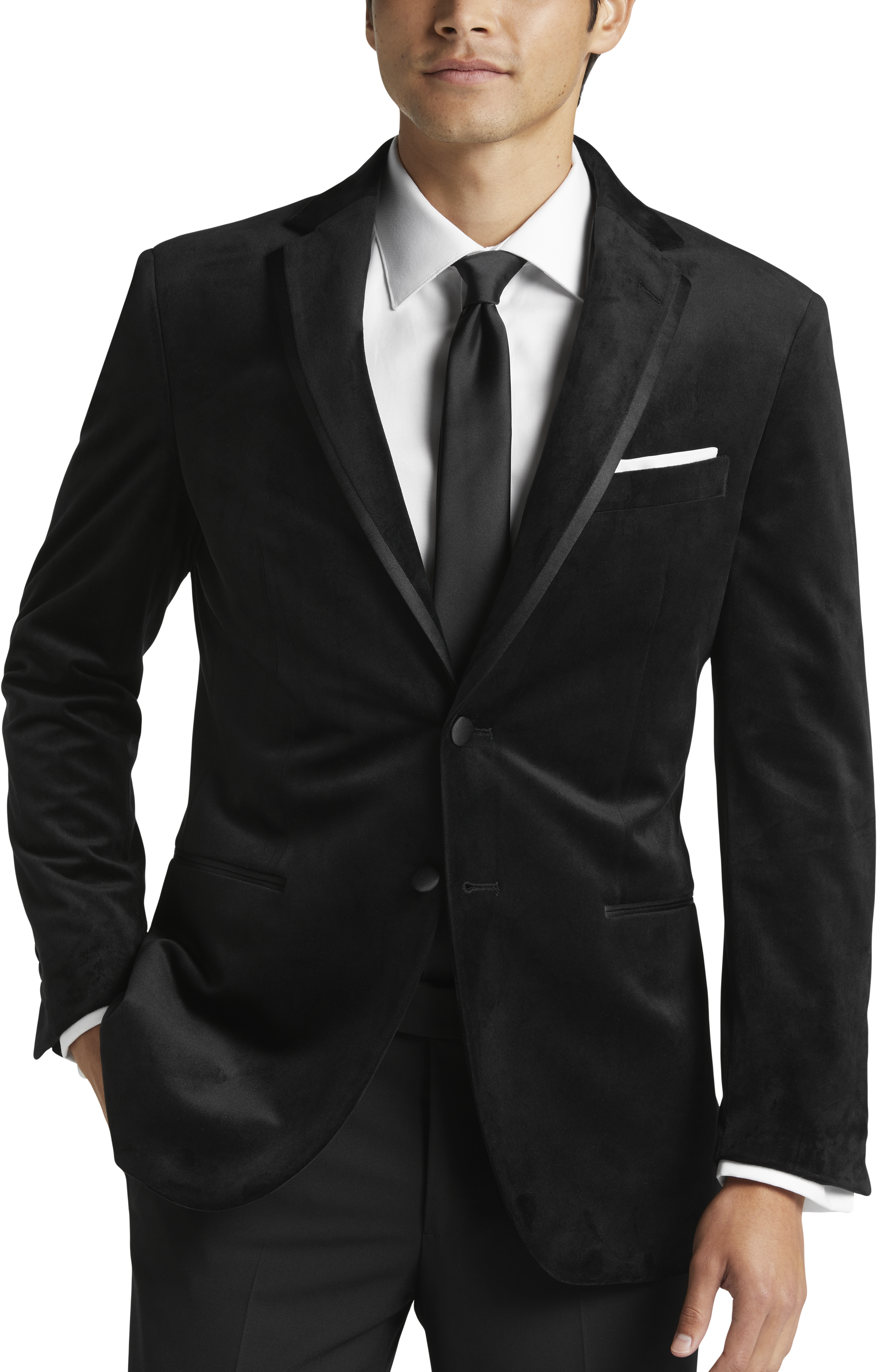 Egara Slim Fit Framed Edge Velvet Dinner Jacket | Men's Sport