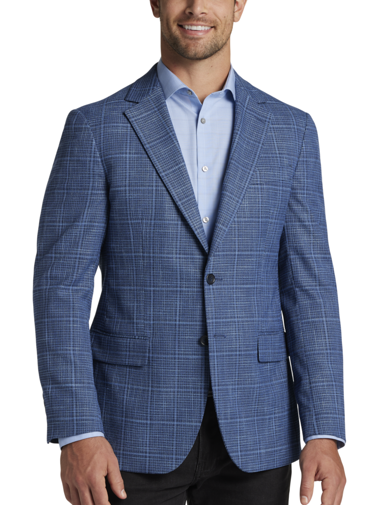 Plaid blue sport coat online