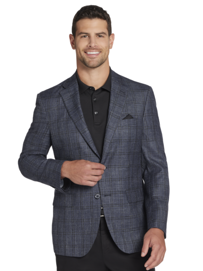 Joe joseph abboud gray performance peacoat 2025