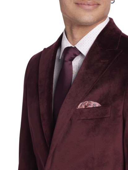 Egara red slim fit dinner jacket best sale