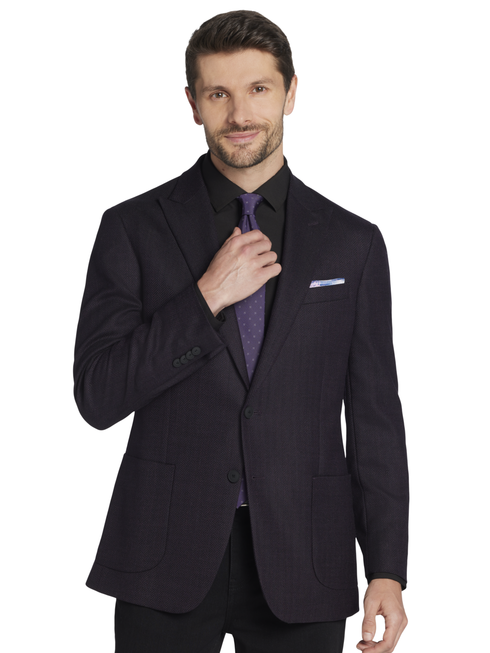 Awearness Cole Chillflex Herringbone Modern Fit Sport Coat