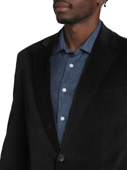 Black corduroy sport coat store