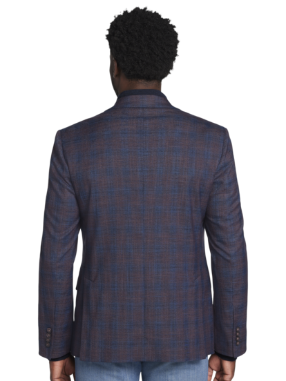 Wine sport coat new arrivals