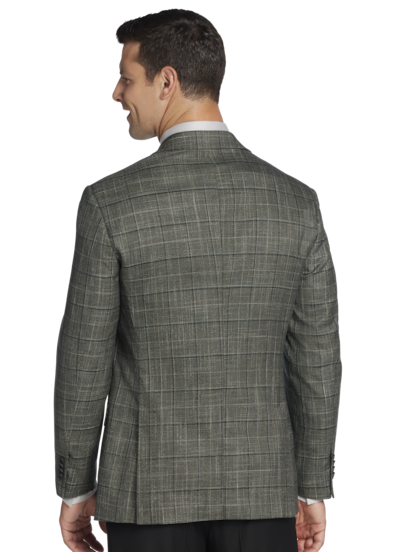 Awearness Kenneth Cole Modern Fit Windowpane Plaid Sport Coat Men s Sport Coats Blazers Moores Clothing
