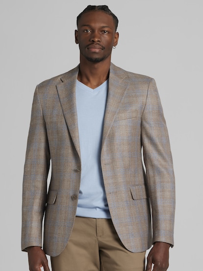 Eaphi checkered boa coat アイボリー Joseph Abboud Classic Fit Plaid Sport Coat | Men's | Moores Clothing