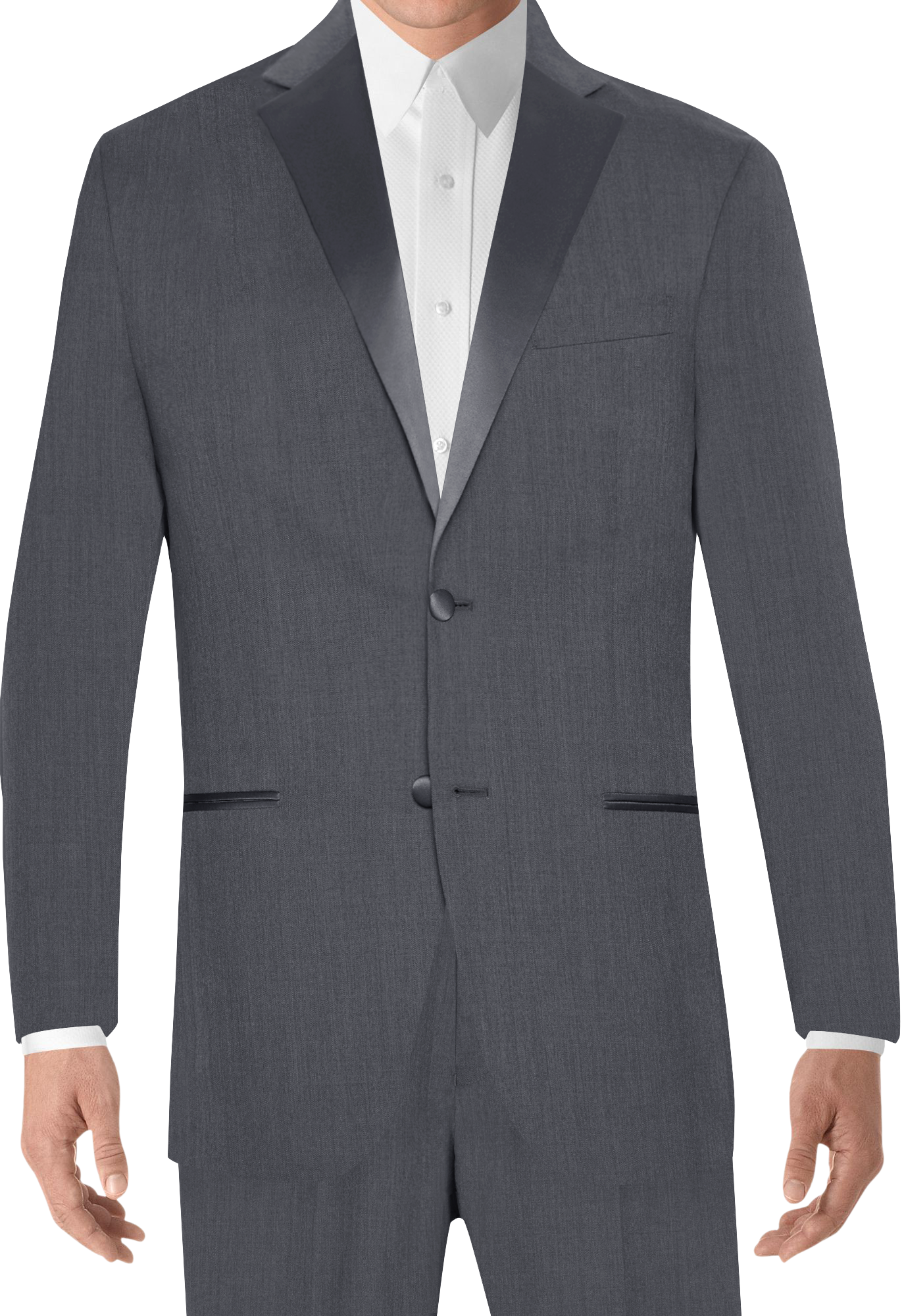 Pronto Uomo Gray Notch Lapel Tuxedo (1470)