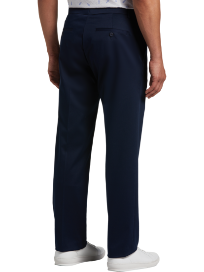 Haggar Men's Premium No Iron Khaki Flat Front Pant Straight Fit