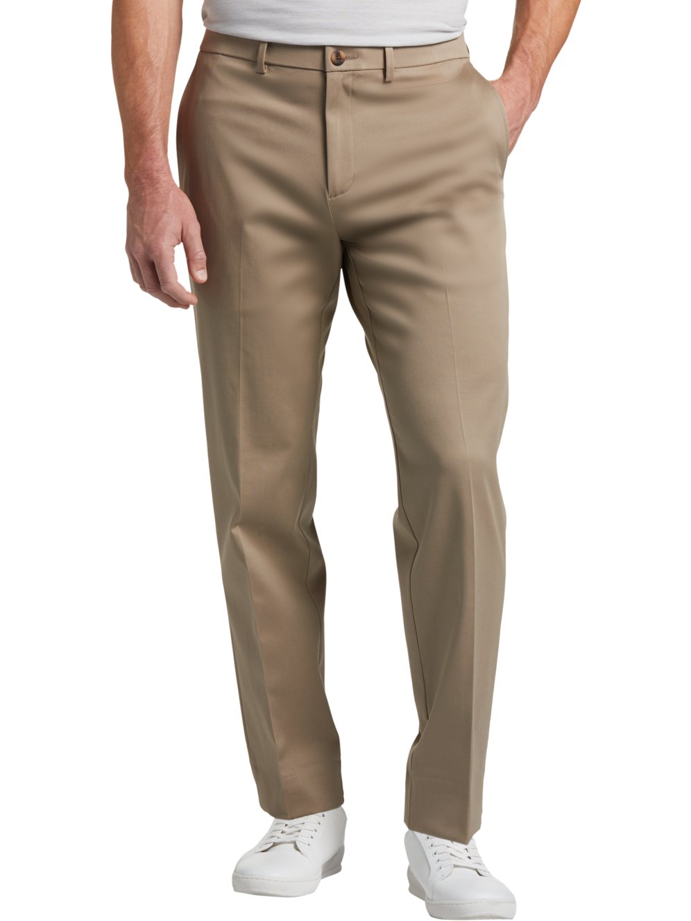 Haggar Iron Free Straight Fit Khaki Pants Men's Pants Moores Clothing