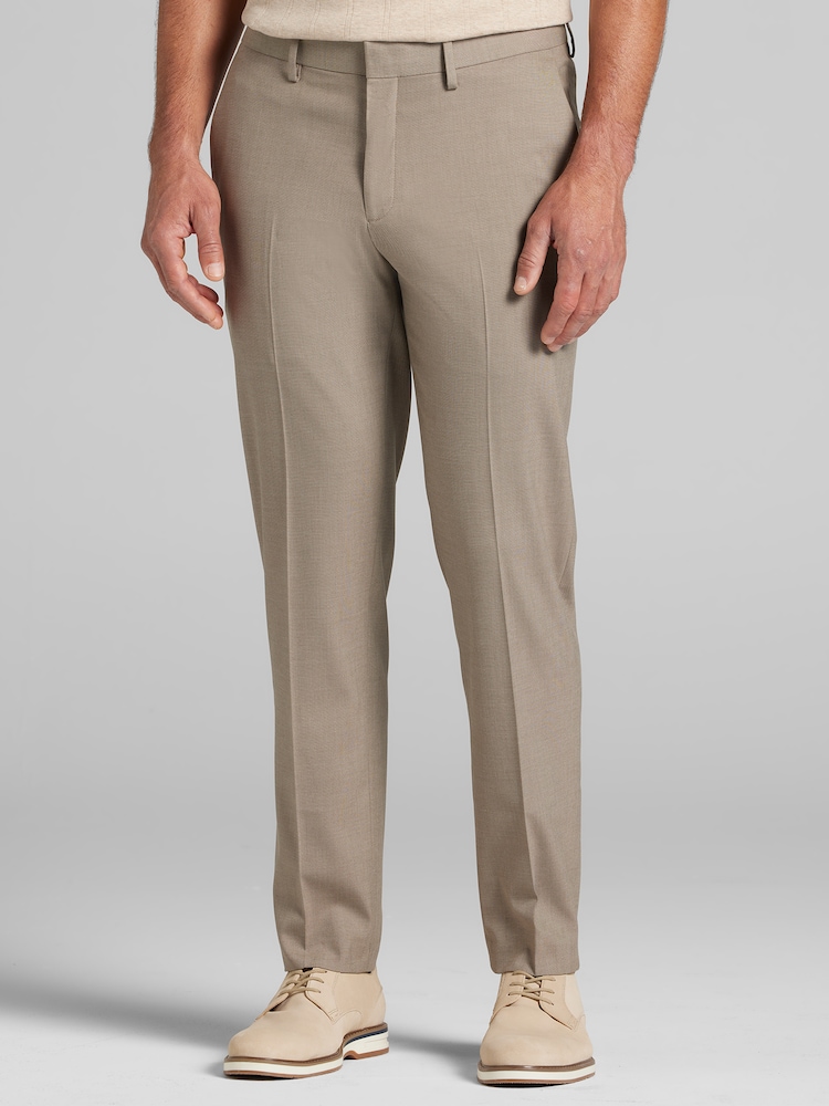 beige dress pants Sandstone Stretch Men's Beige Formal Trousers. – HolloMen