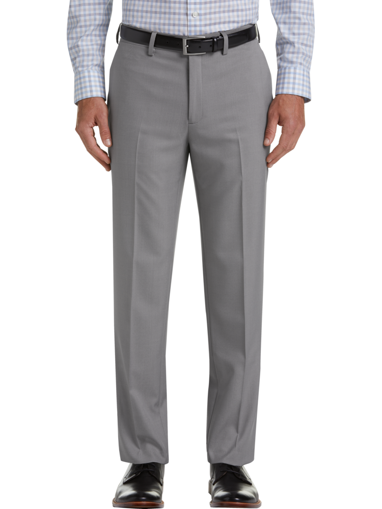 short dress with long sleeves Shop Skinny-Fit Stretch Dress Pant – Grey main image 0