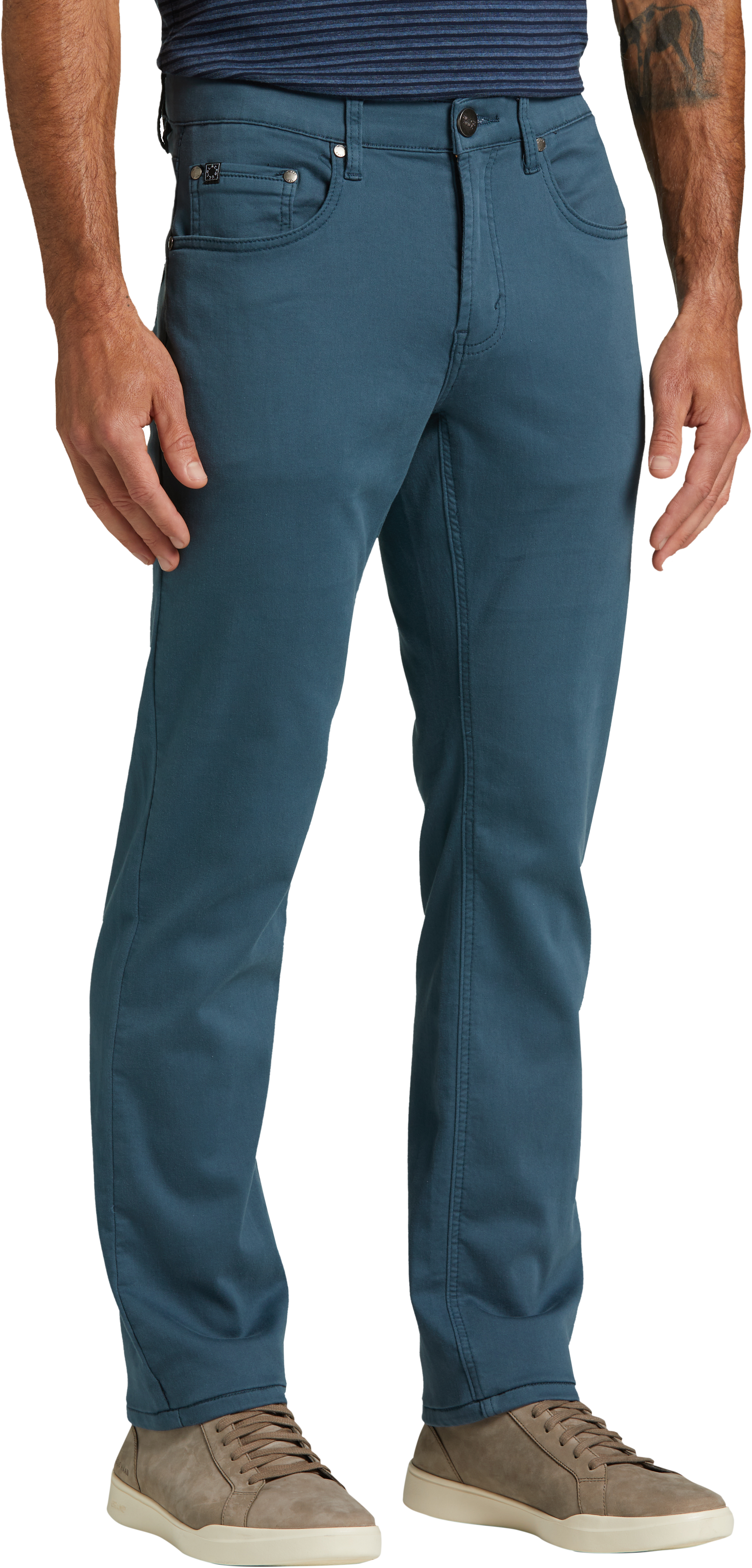 Men's Regular Fit Stretch Knit 5-Pocket Pant