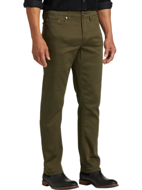 Casually Modern Olive Green Straight Leg Cargo Pants