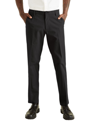 buy online Dockers Black Flat Front classic fit All motion Comfort Pants  Mens size 32x32