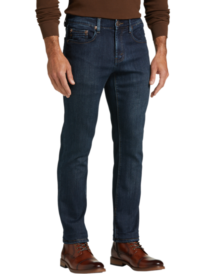Black Bull Slim Fit Fleece Lined Jeans | Men's | Moores Clothing