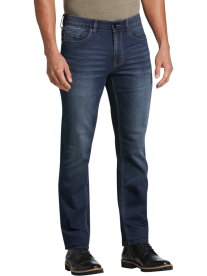 Men's Blue Slim Fit Stretch Jeans