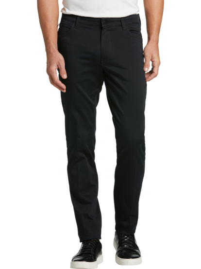 Men's Black Slim Fit Stretch Pant