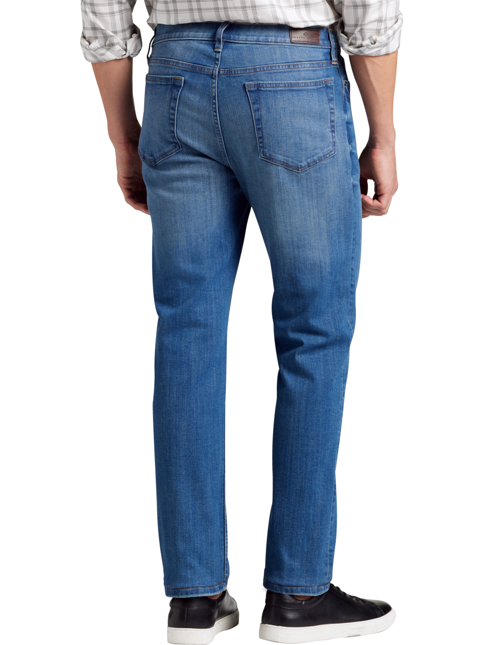 Pantalone Slim Joseph Abboud - Blu Brillante - Taglia Vita 34, Cavallo 32 - Nuovo Con Etichette