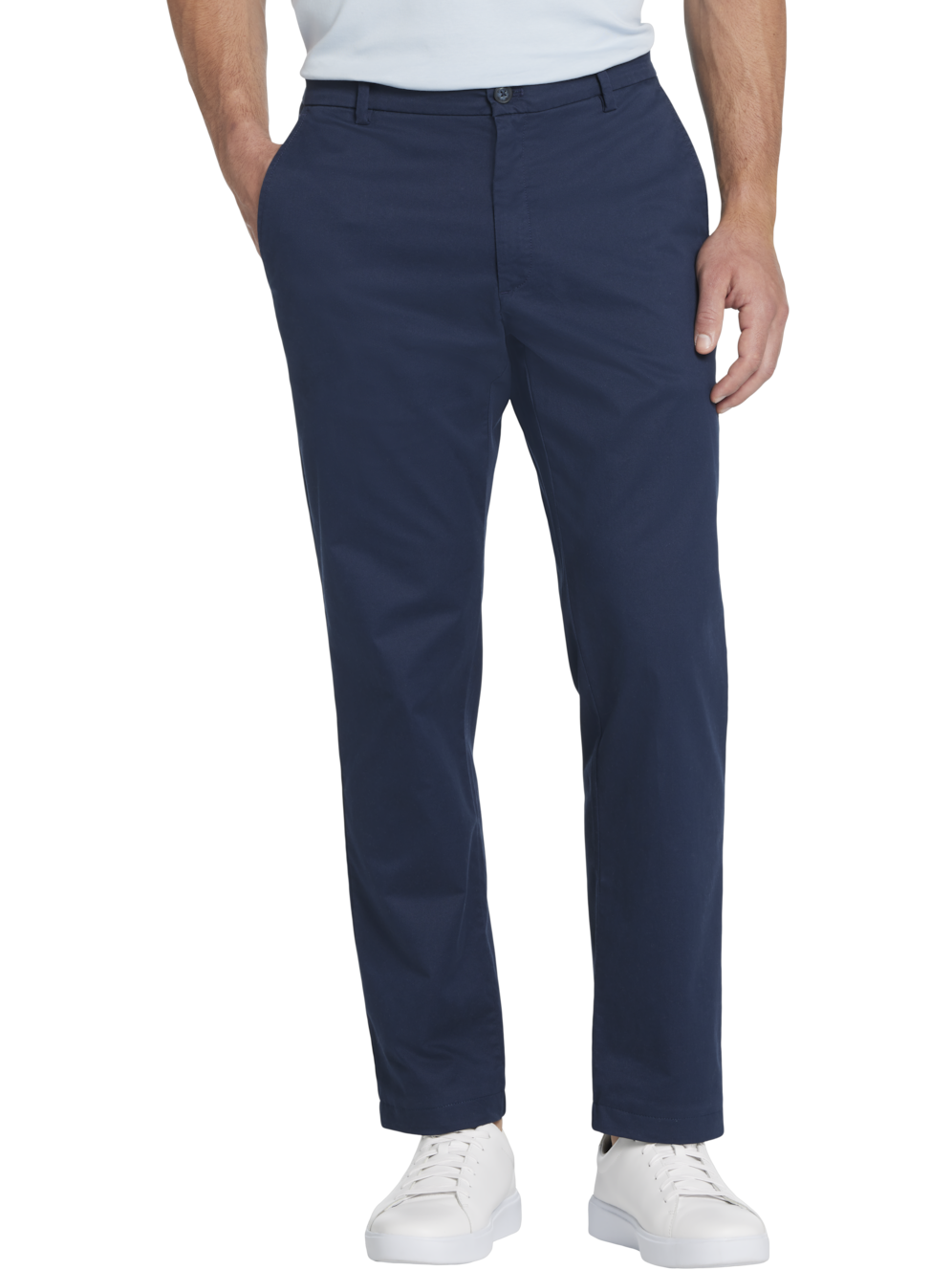 Essentials Pantalon Chino Extensible Slim Fit Homme - Style Décontracté Et Confortable En Coton