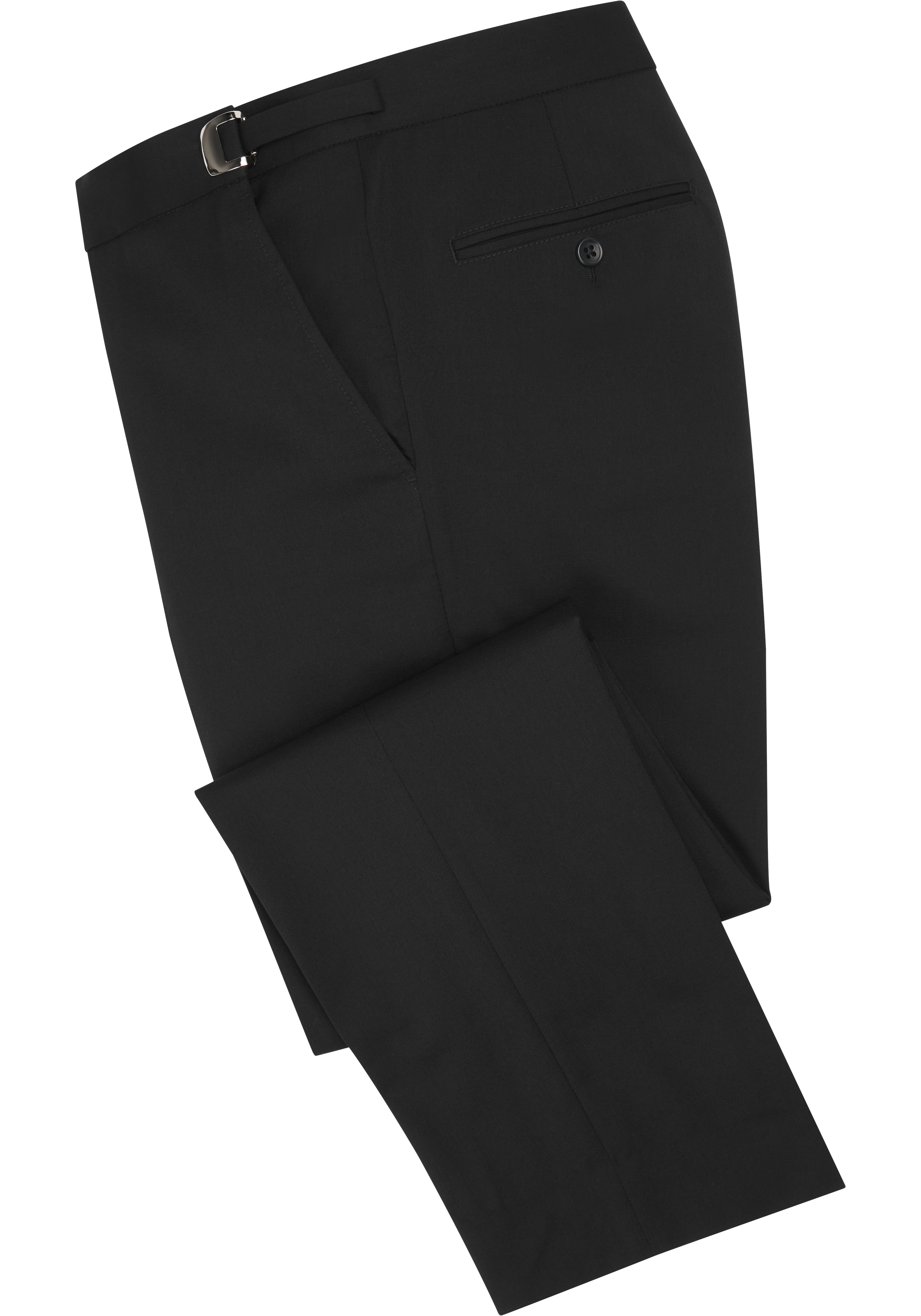 Awearness Kenneth Cole Pantalon noir en laine haute performance (2922)