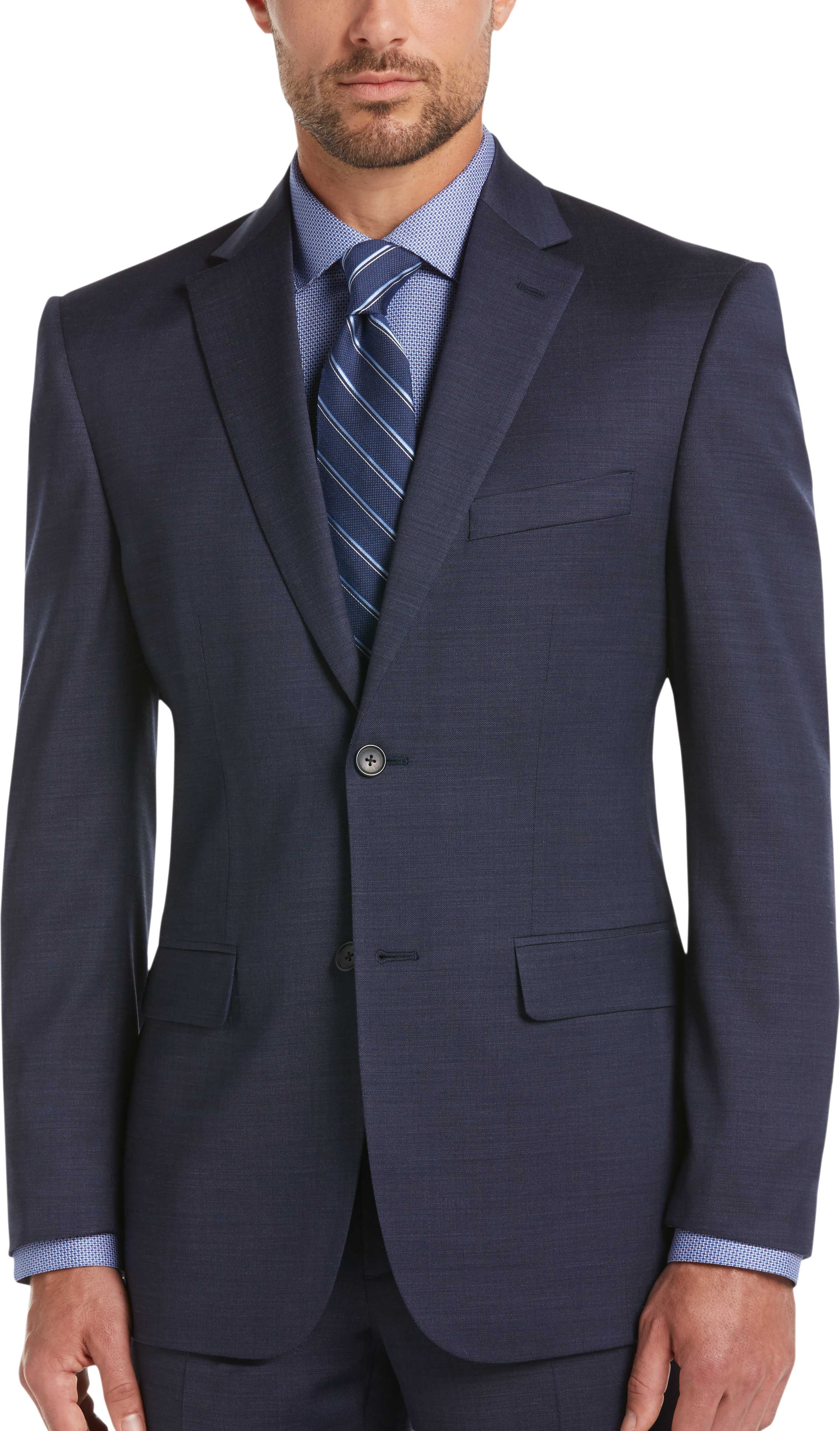 Awearness kenneth cole blue slim fit suit cheap