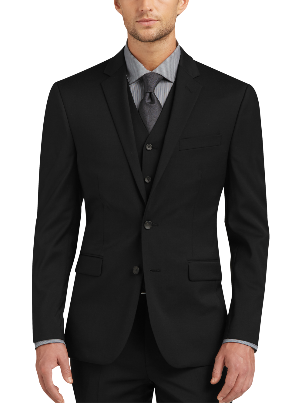 Awearness Cole Aweartech Skinny Fit Suit Separate Vest Men's