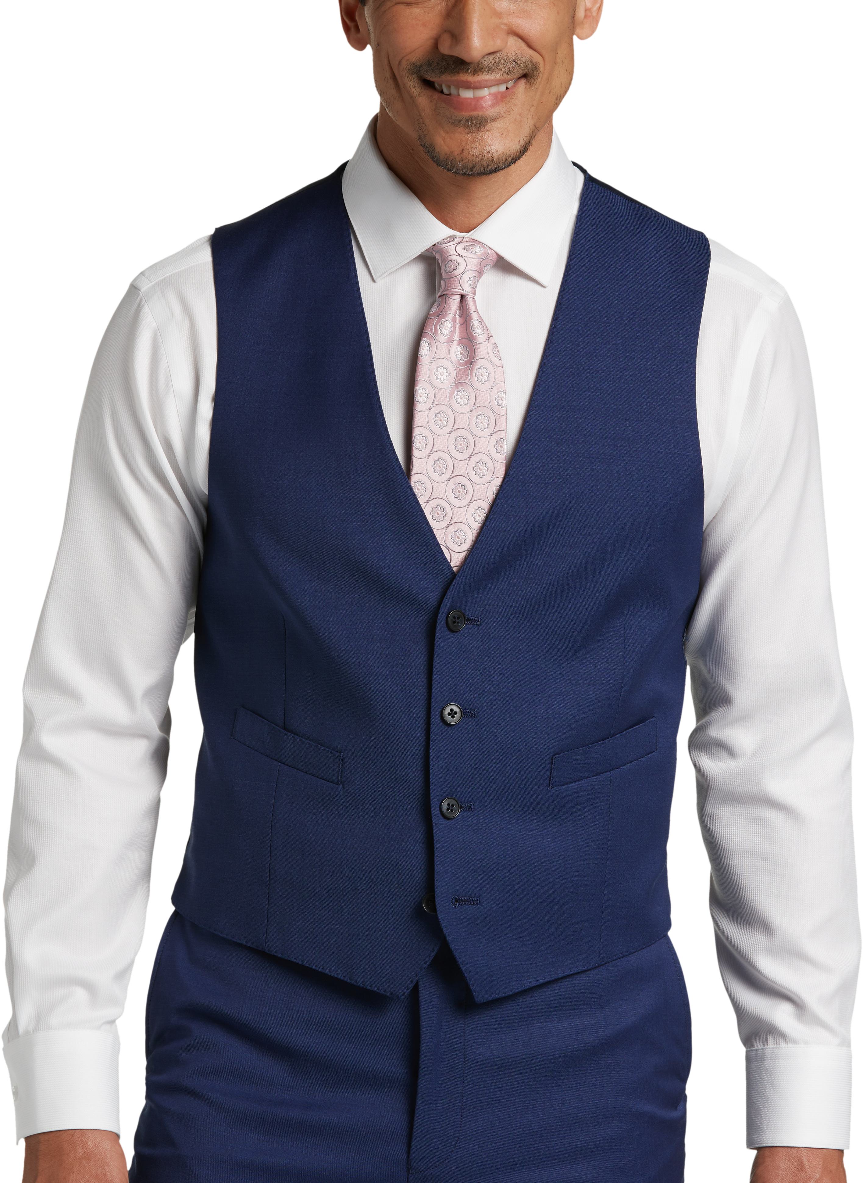 Calvin klein blue suit vest clearance