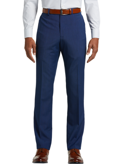 Slim Fit Suit Pants - Navy blue - Men