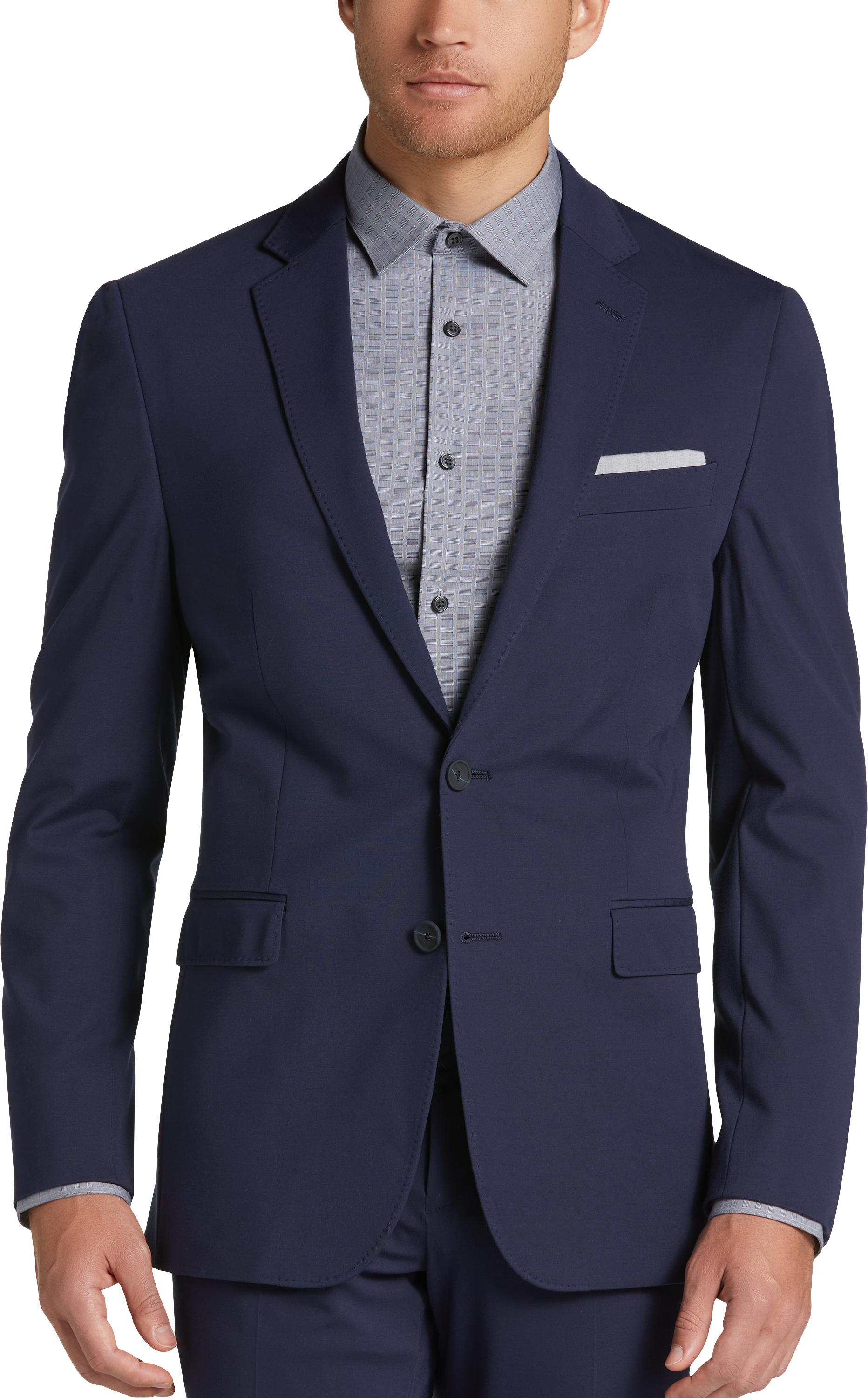 Kenneth cole navy blue suit sales