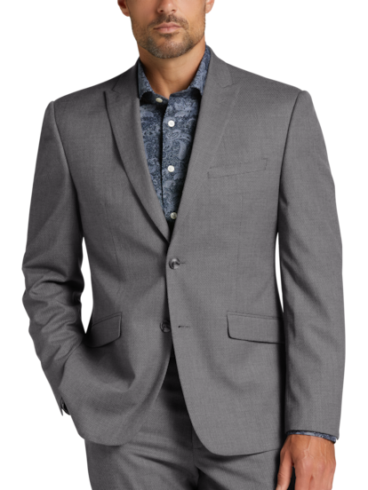 Perry Ellis Portfolio Slim Fit 2 piece Tic Pattern Suit Men s Moores Clothing