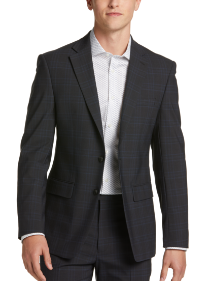 Calvin klein men's slim fit suit outlet