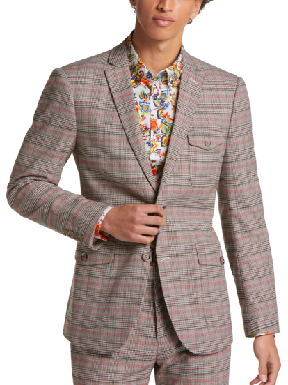 Plaid suit coat discount